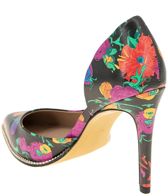 BCBGeneration Harnoy Floral Print d'Orsay Pumps Women's Sz. 9.5