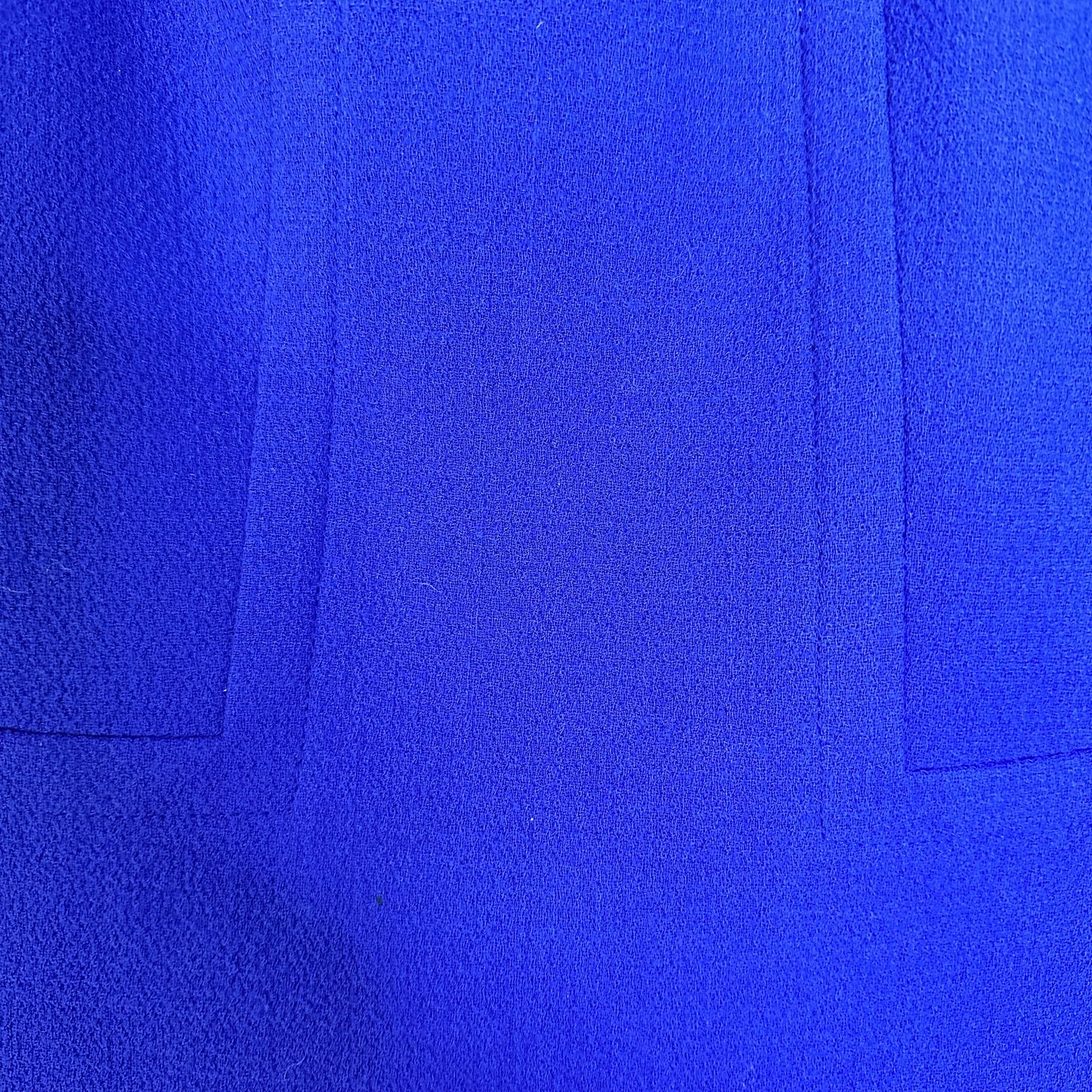 Lafayette 148 New York Virgin Wool Sleeveless Cobalt Blue Sheath Dress Women's 12