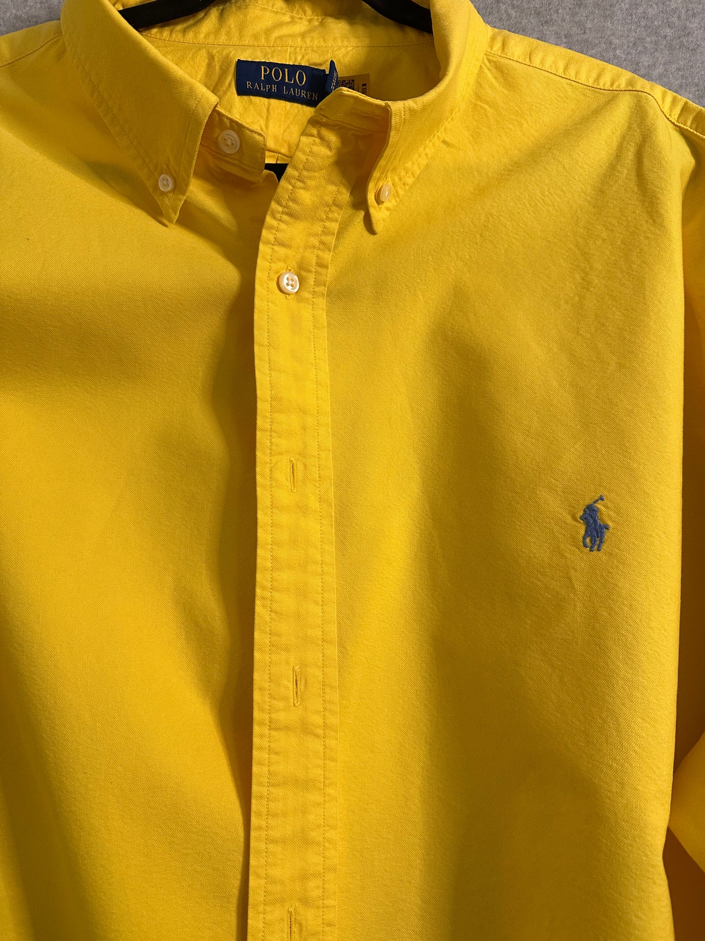 Polo Ralph Lauren Button Down Shirt Classic Yellow Men's 3XLT