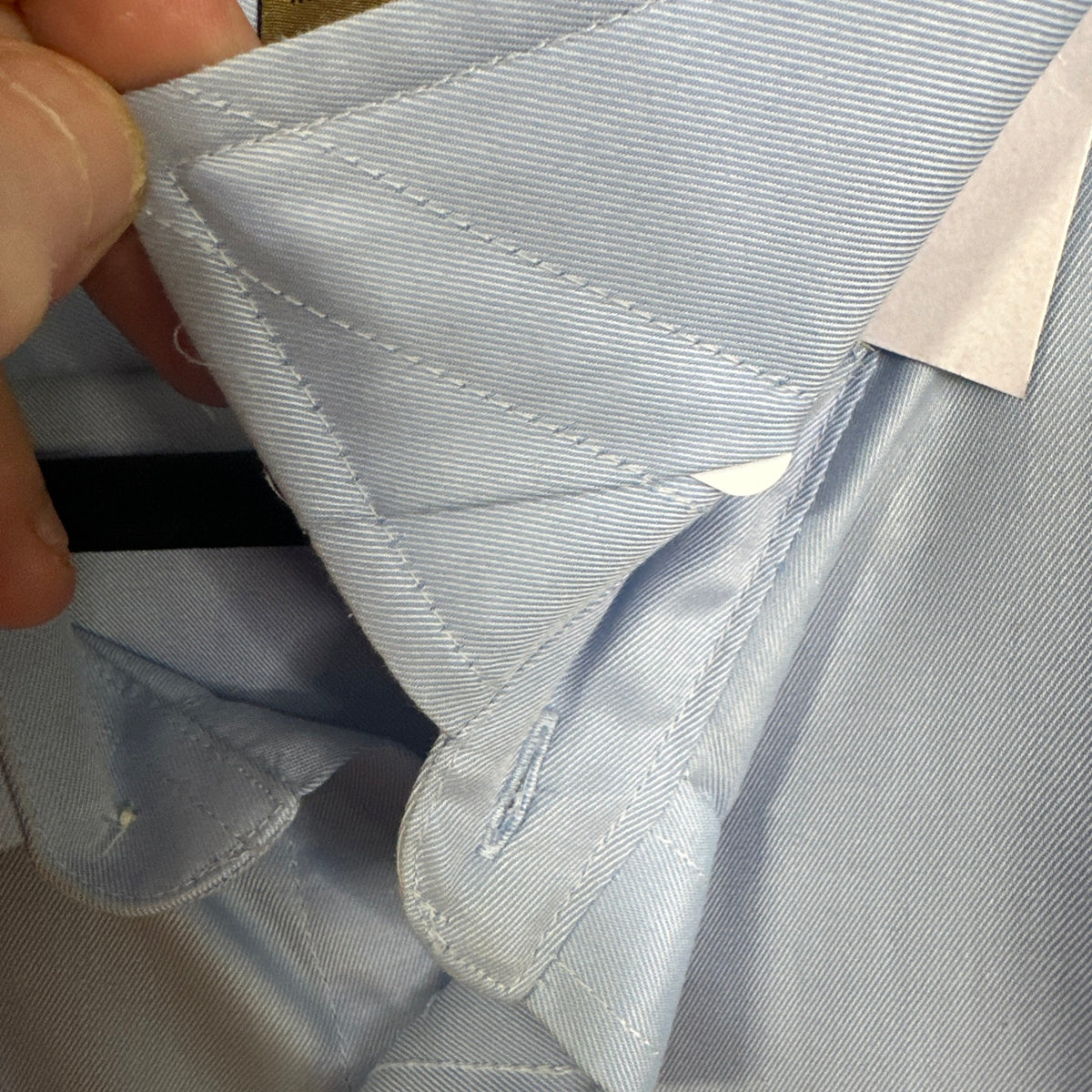 Tri-Mountain Blake Gold 980 Non Iron Dress Shirt Cotton Twill Light Blue Men's 3XL