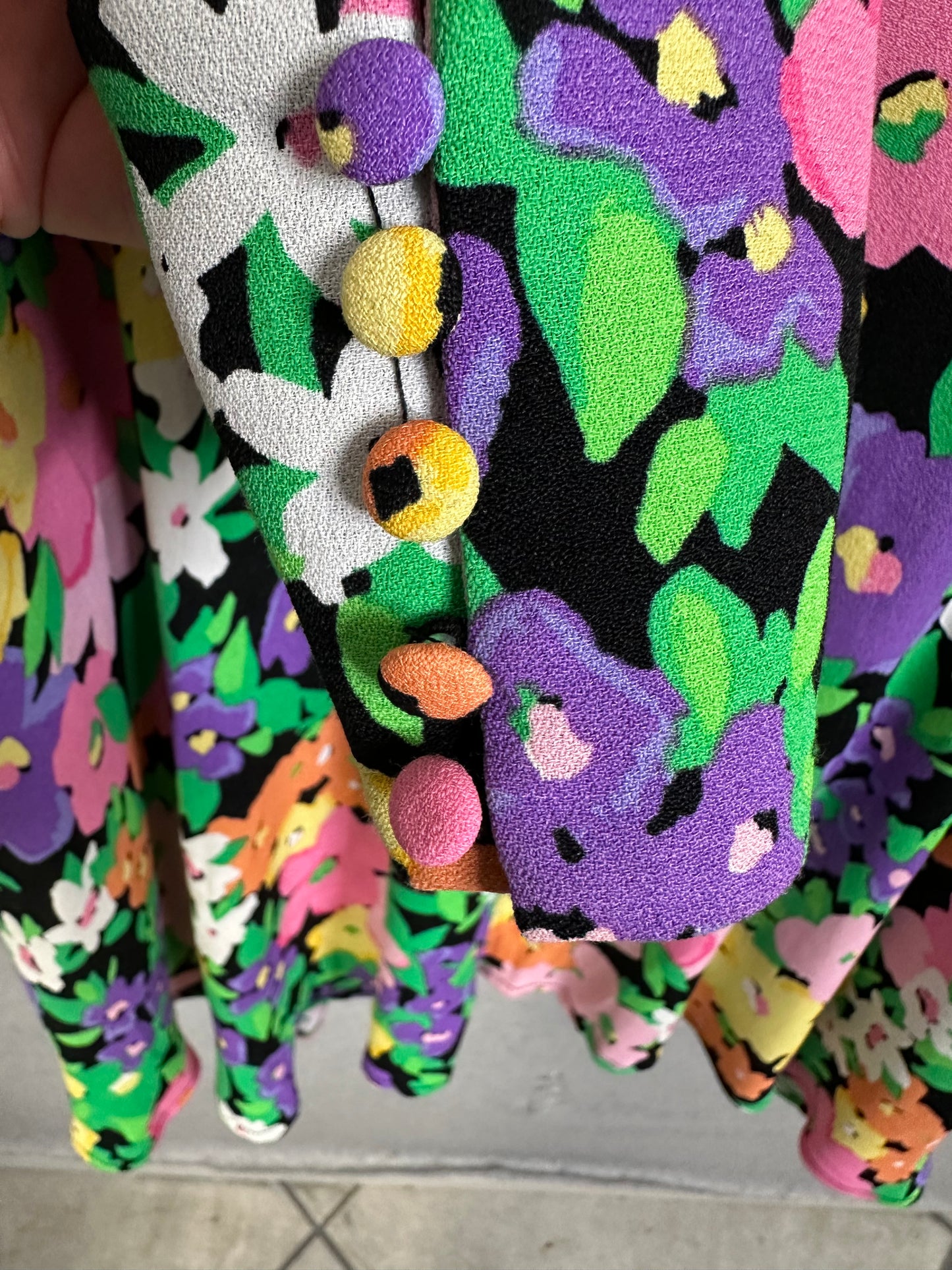AFRM Merion Neon Garden Mini Dress Women's Size Large