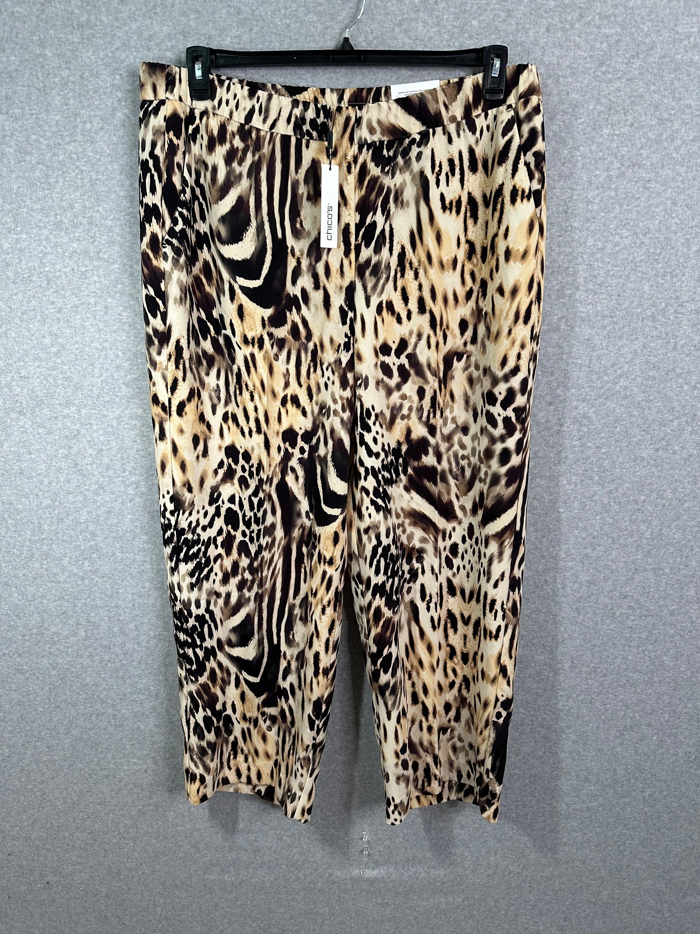 Chicos Bengal Marks Crepe Pull-On Ankle Pants Womens Size 4Tall US 20T XXL