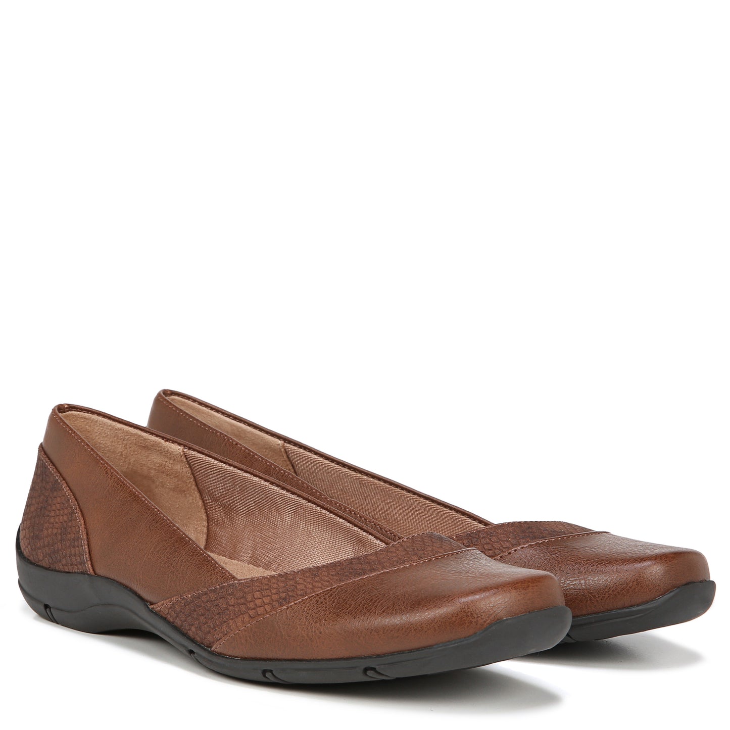 Life Stride Deja Vu Women's Faux Leather Printed Ballerina Flats Size 7 M