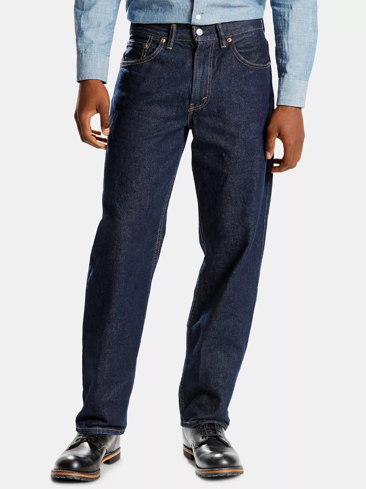 Levis Men's Big & Tall 550 Relaxed Fit Jeans Stretch Straight Leg Dark Wash Size 42x34