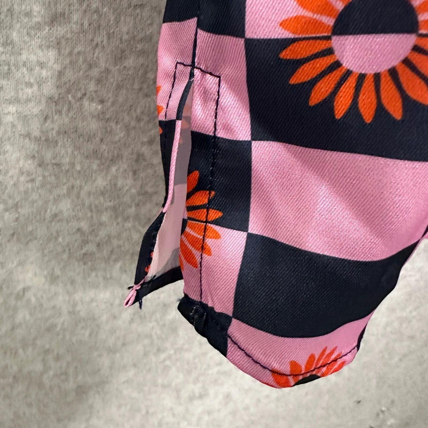 Vilagallo Midi Shirt Dress Womens Medium EU 42 Pockets Blue Orange Pink