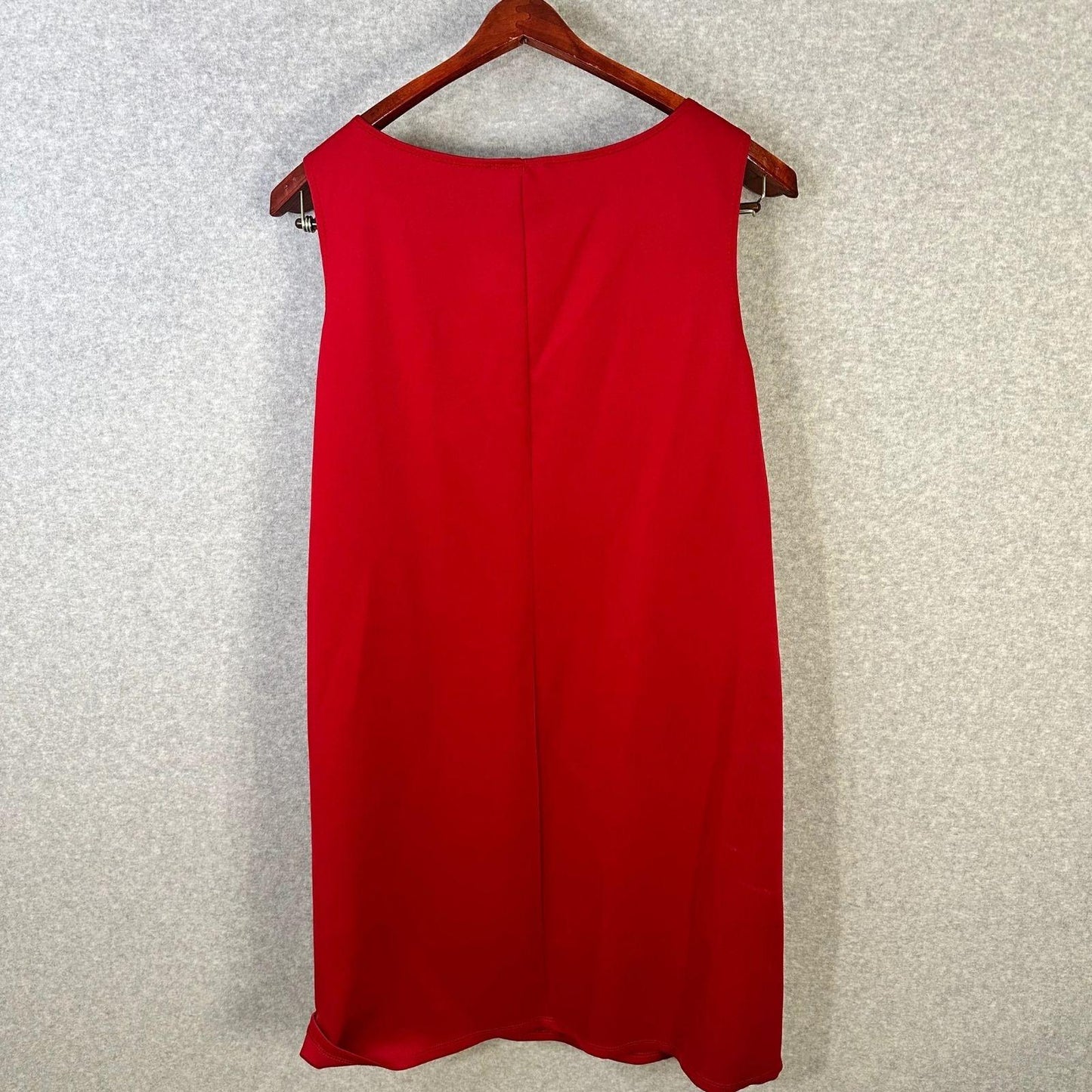 Collection Dressbarn Sleeveless Beaded Red & Black Dress Women's 2X