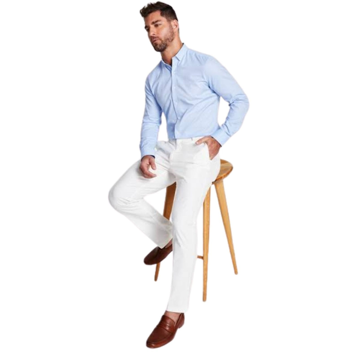 Lauren Ralph Lauren Norton Active Dress Pants Classic Fit Bone White Men's 40x29