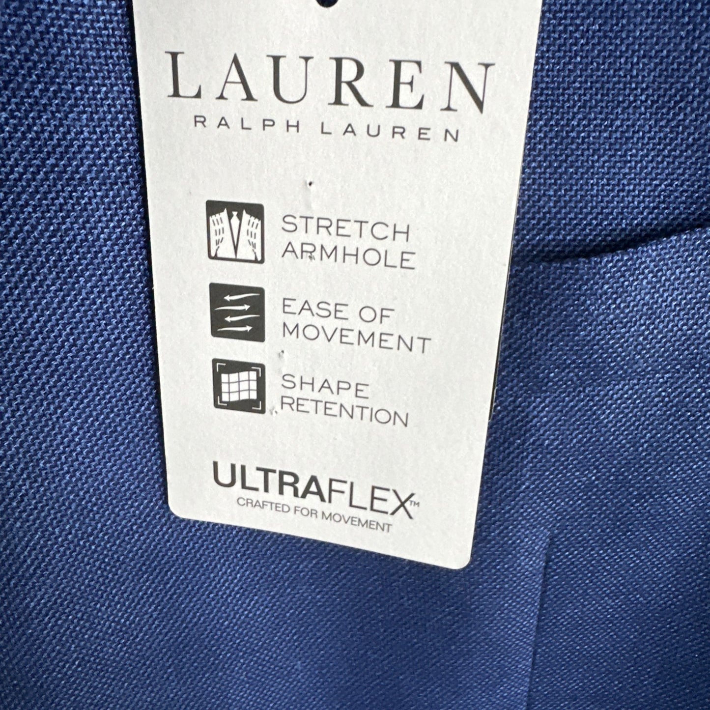 Lauren Ralph Lauren Men's Blue Classic-Fit Ultraflex Stretch Blazer Sport Coat 54L