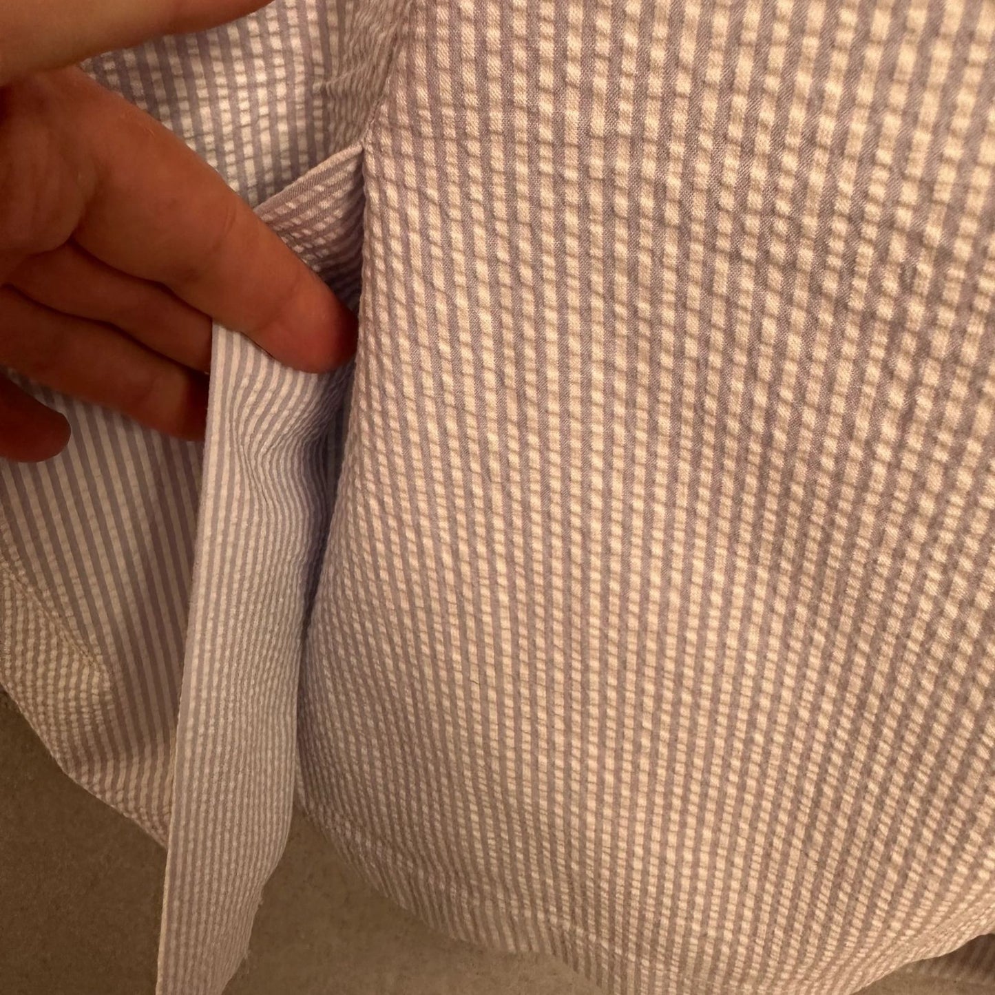 Polo Ralph Lauren Men's Seersucker Sport Coat Blazer Blue & White Size Large - 42 Chest