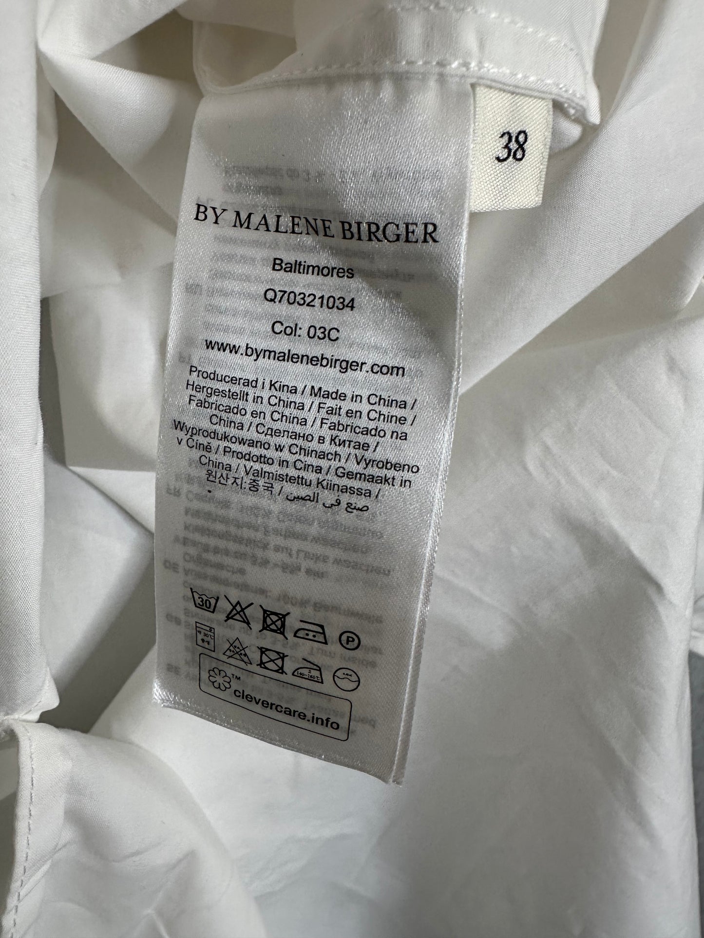 By Malene Birger The "Baltimores" Organic Cotton-Poplin Midi Dress Women's Sz. 8 EU 38