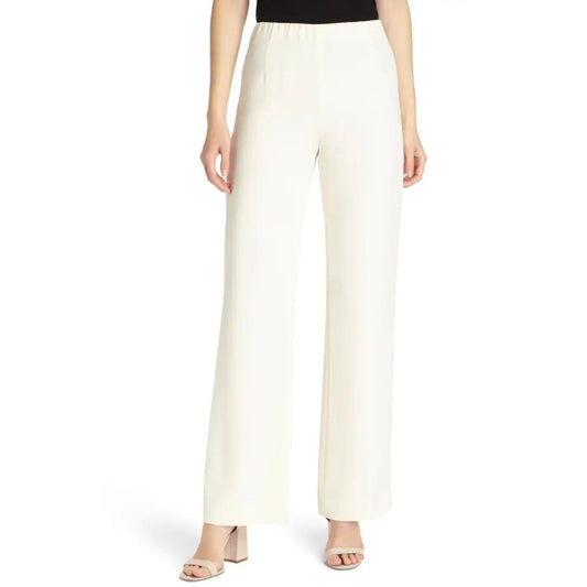 Lafayette 148 New York Silk Cloud Crepe De Chine Straight Leg Pants Women's 8