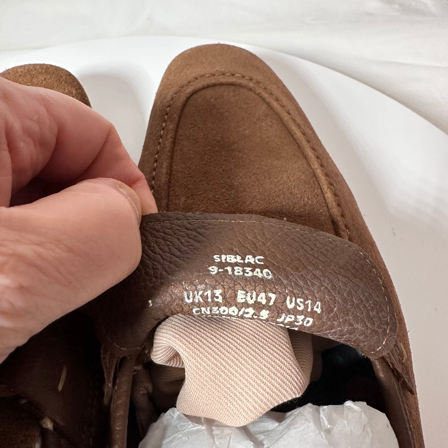 Ted Baker Suede Loafers Men's 14 Tan Siblac