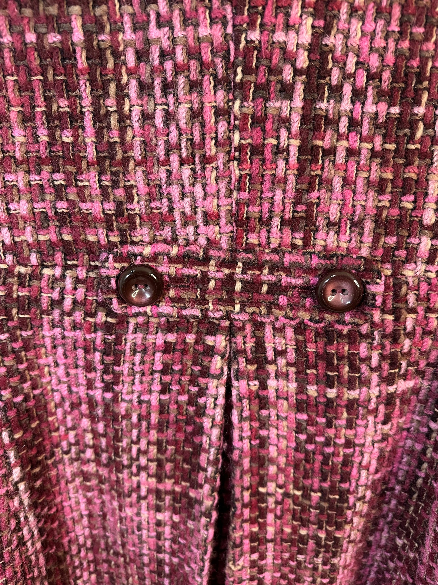 Banana Republic Mohair Wool Blend Tweed Pea Coat Size Extra Small