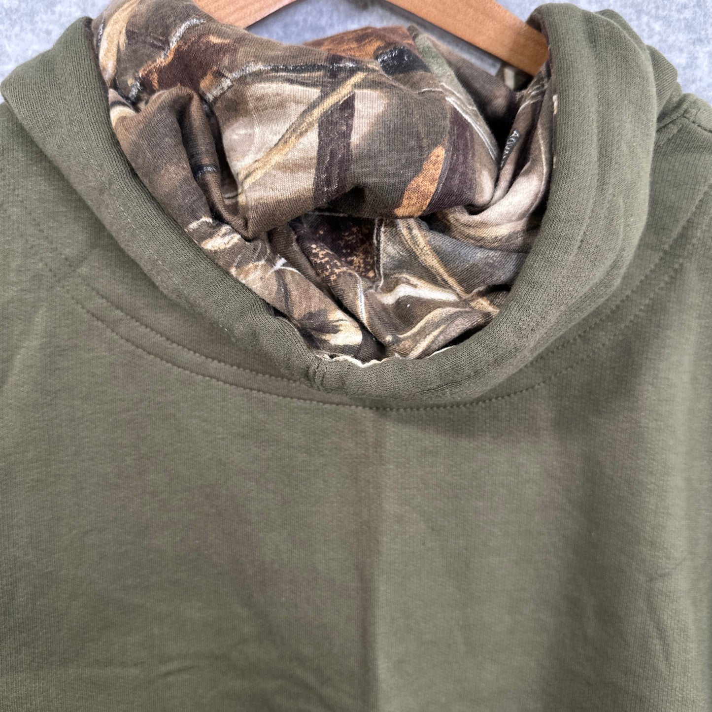 Duck Commander Duck Dynasty Men's Hoodie Olive Green Camo Pullover Fleece Extra Large