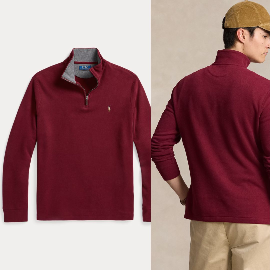 Sz. 2XT Polo Ralph Lauren Estate-Rib Quarter-Zip Pullover