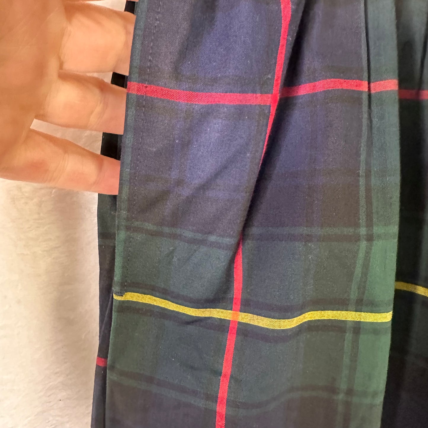 Polo Ralph Lauren Pajama Pants Mens's Medium Stewart Plaid Green Gold Blue Red Black