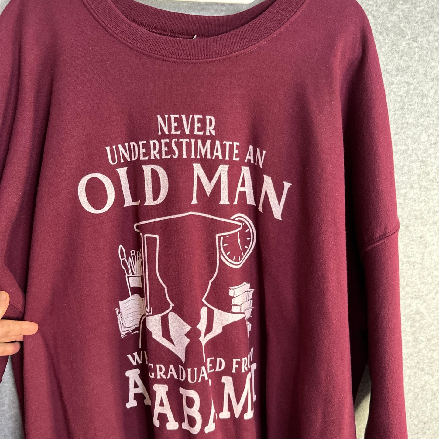 Gildan Heavy Blend University Of Alabama Graduate Mens Crewneck Sweatshirt 5XL
