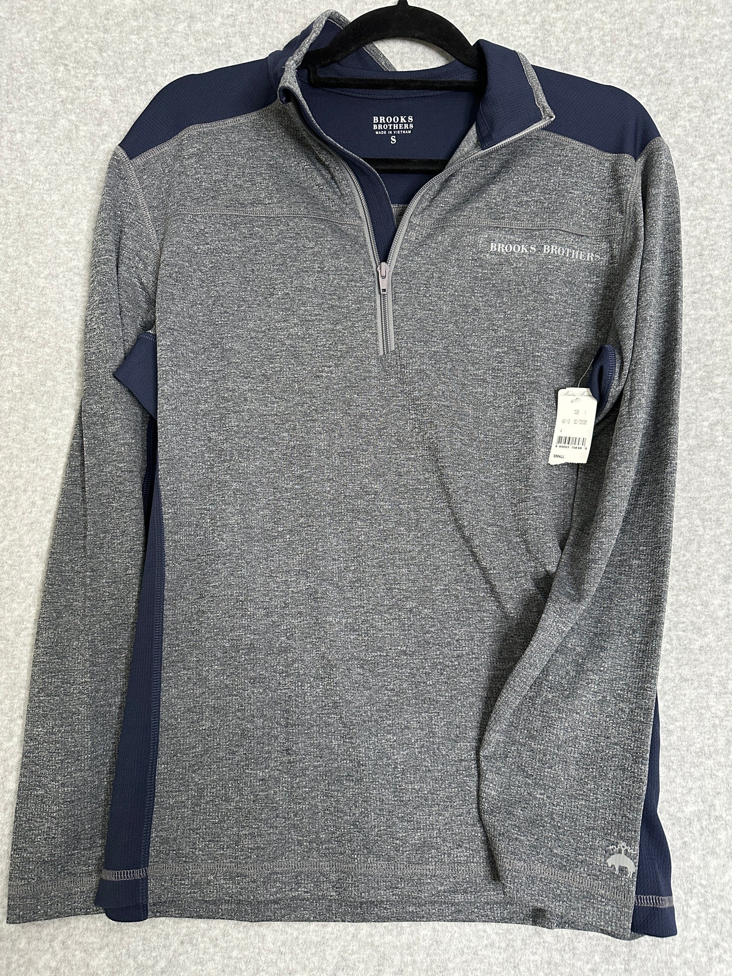 Brooks Brothers Men's Performance Series Quarter Zip Shirt Size Small