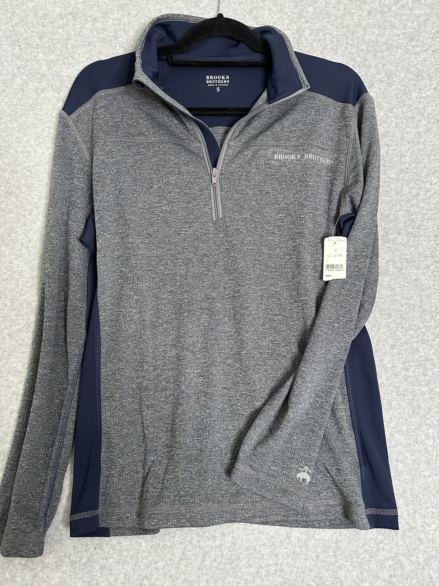 Brooks Brothers Men's Performance Series Quarter Zip Shirt Size Small