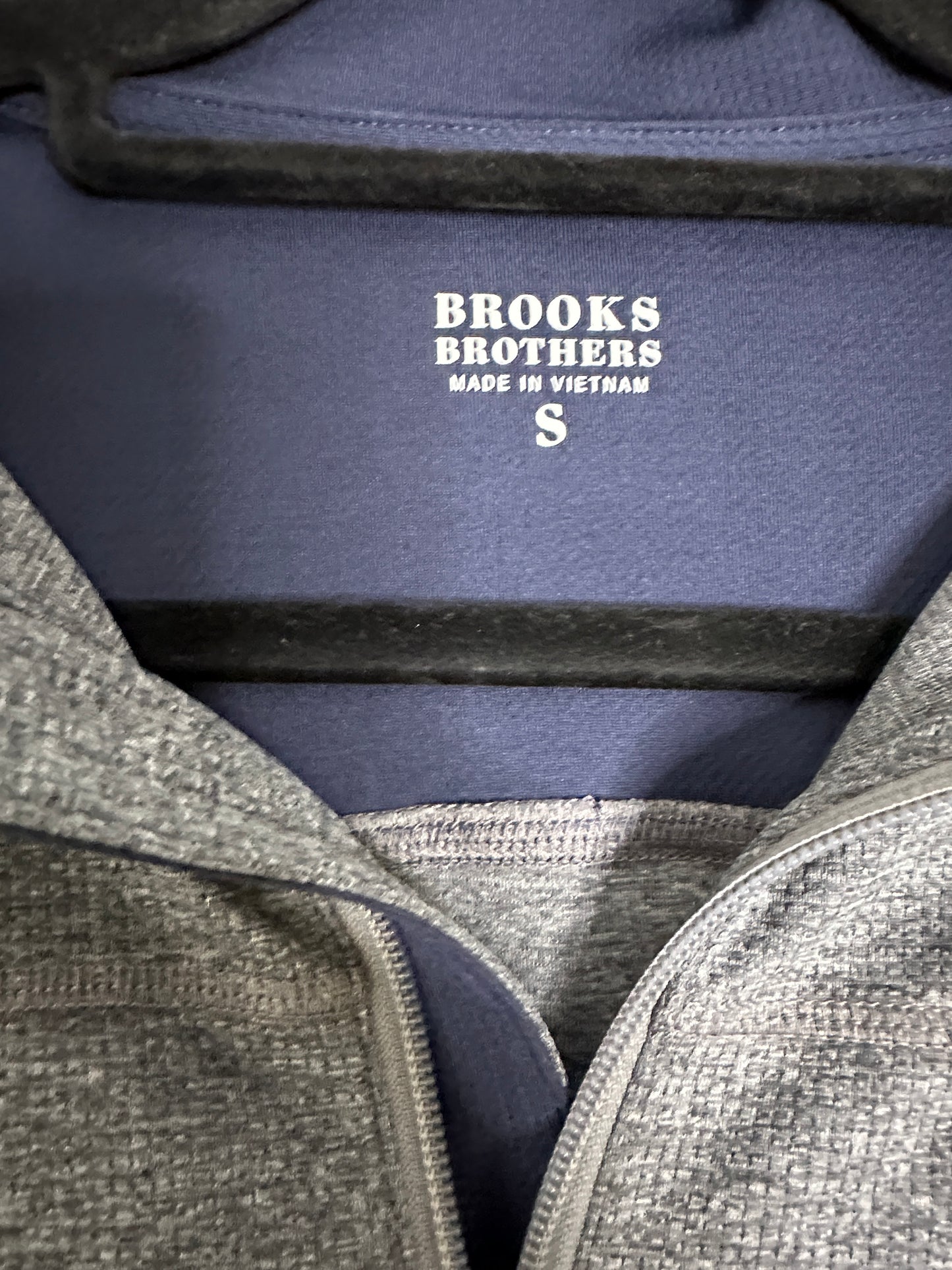 Brooks Brothers Men's Performance Series Quarter Zip Shirt Size Small