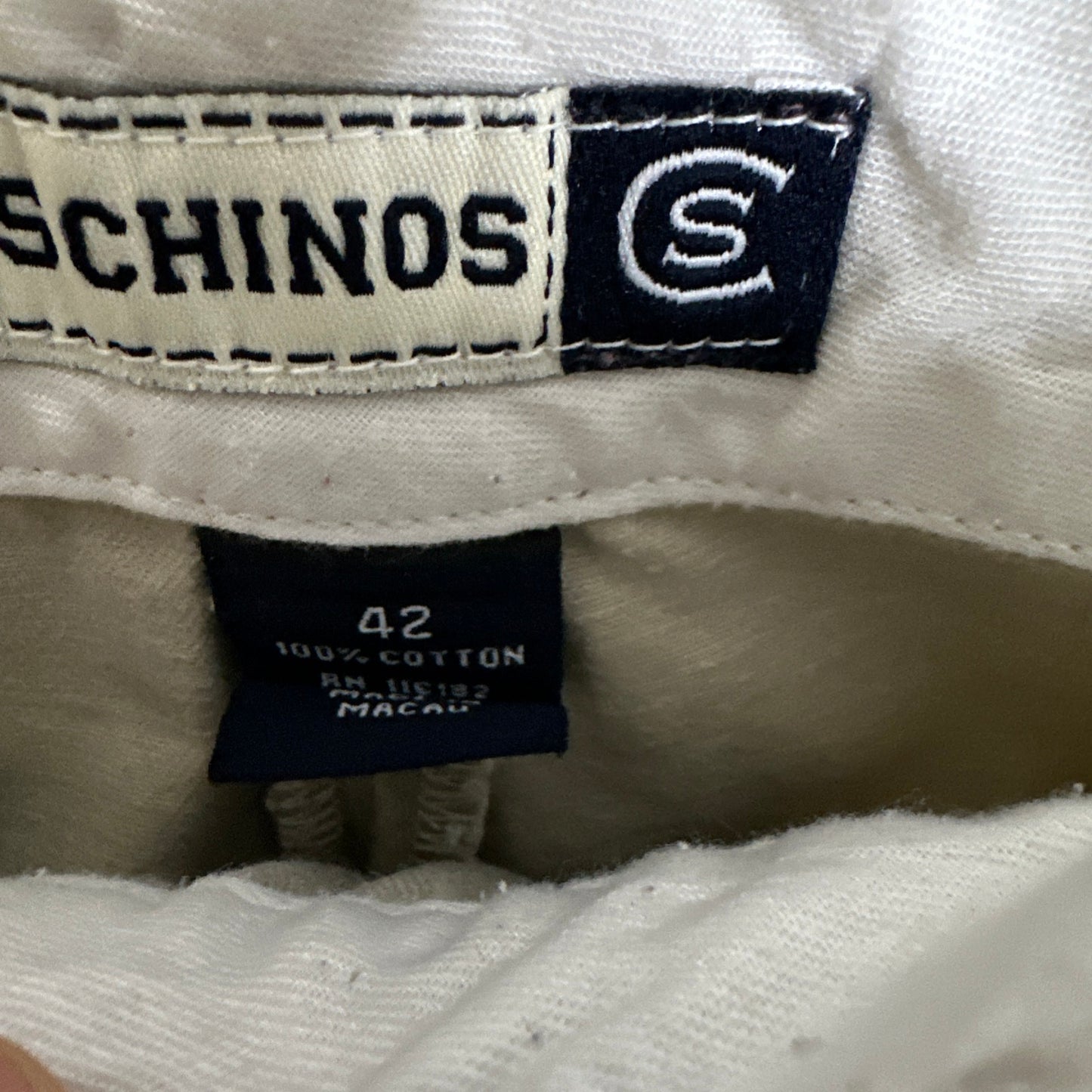 Campus Chinos University Of Alabama Crimson Tide Cotton Twill Khaki Chinos - A Logo Pattern Men's 42X30