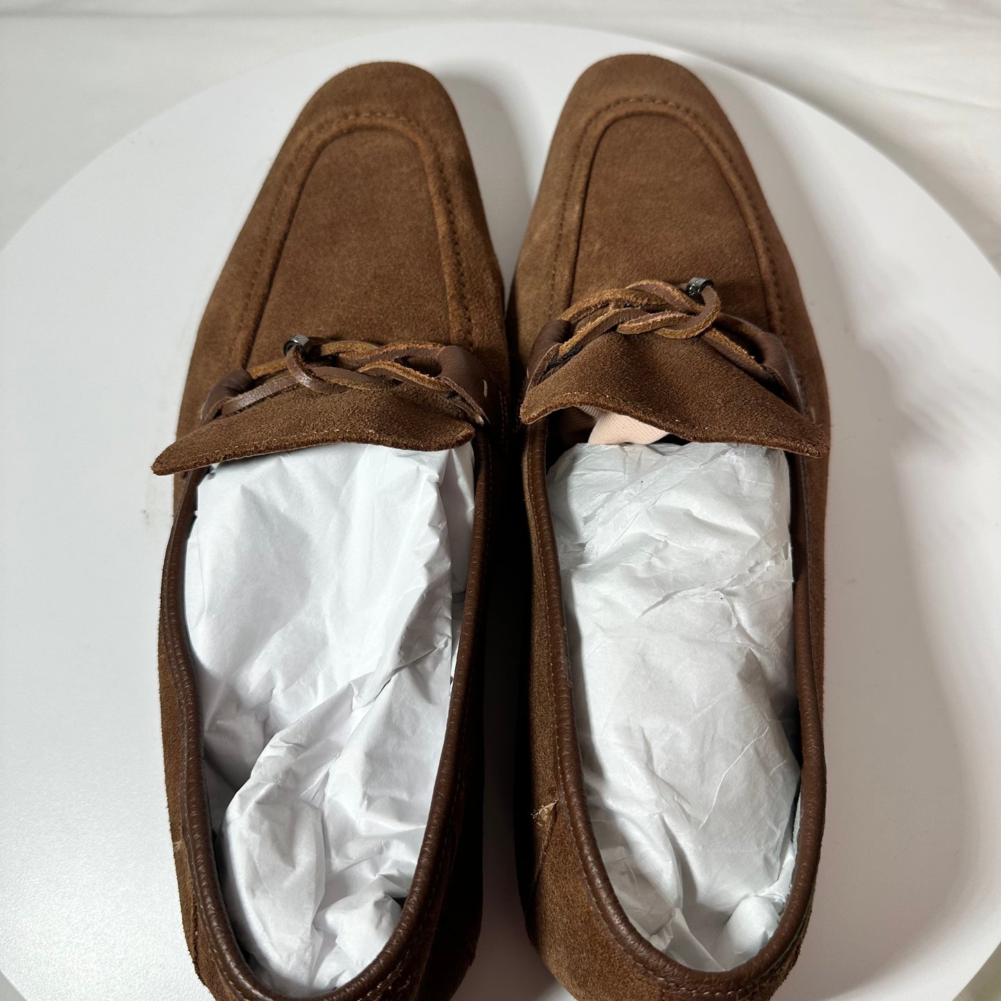 Ted Baker Suede Loafers Men's 14 Tan Siblac