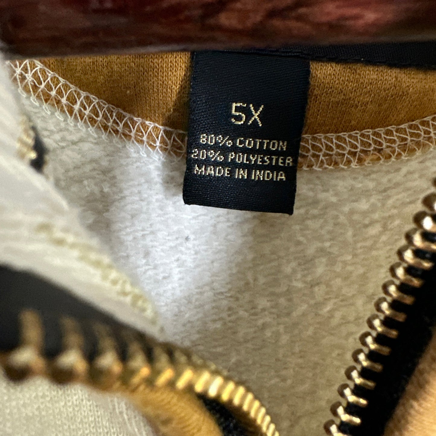 A. Tiziano Parker Creme Color Block Full Zip Streetwear Knit Sweater Men's 5X
