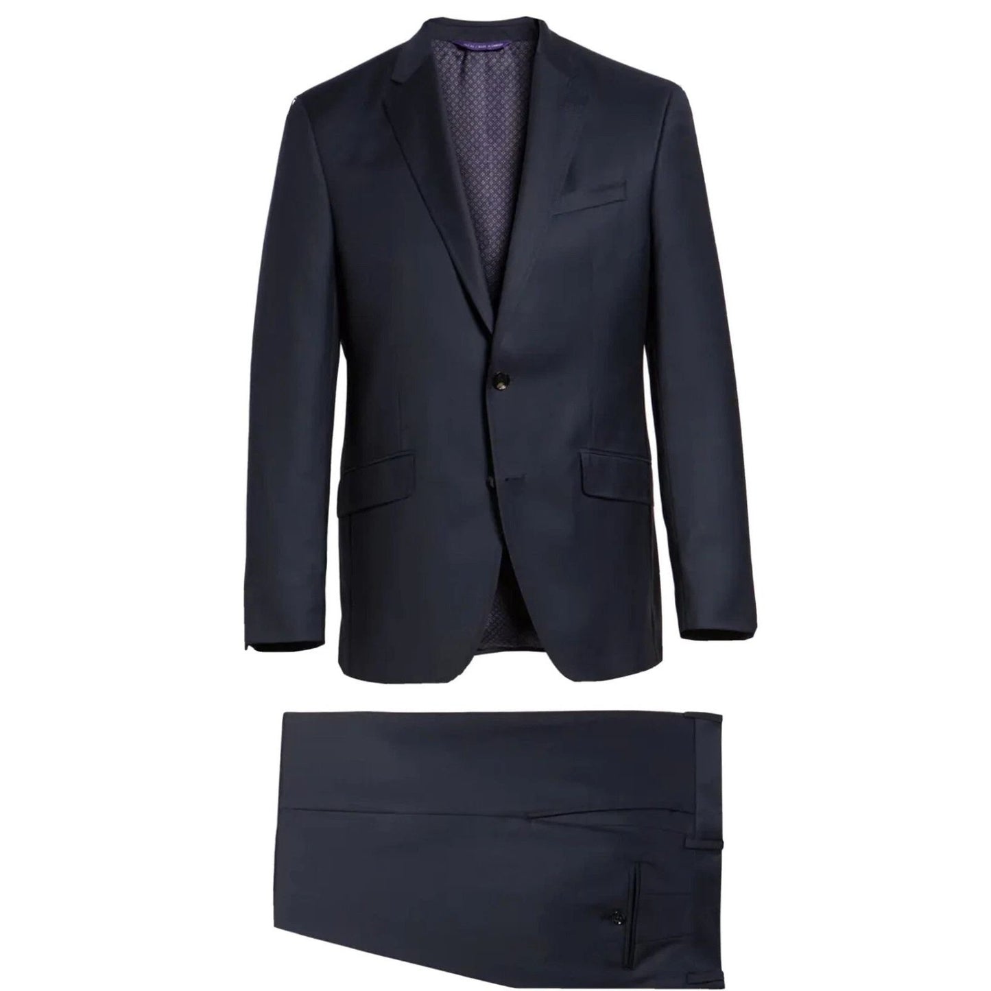 Ted Baker Endurance Jay Wool Suit Men's 38R 29W Modern Fit Black