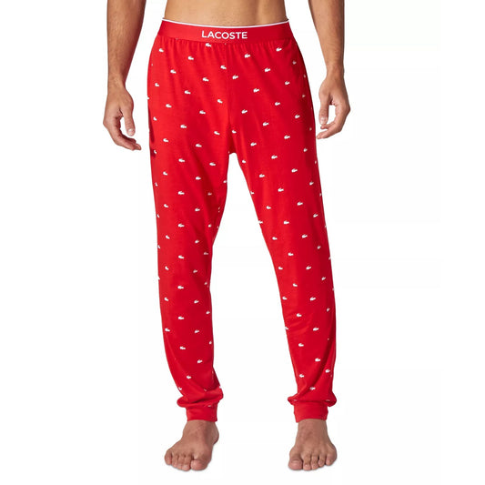 Reserved Lacoste Classic-Fit Pajama Pants Men's Large Red