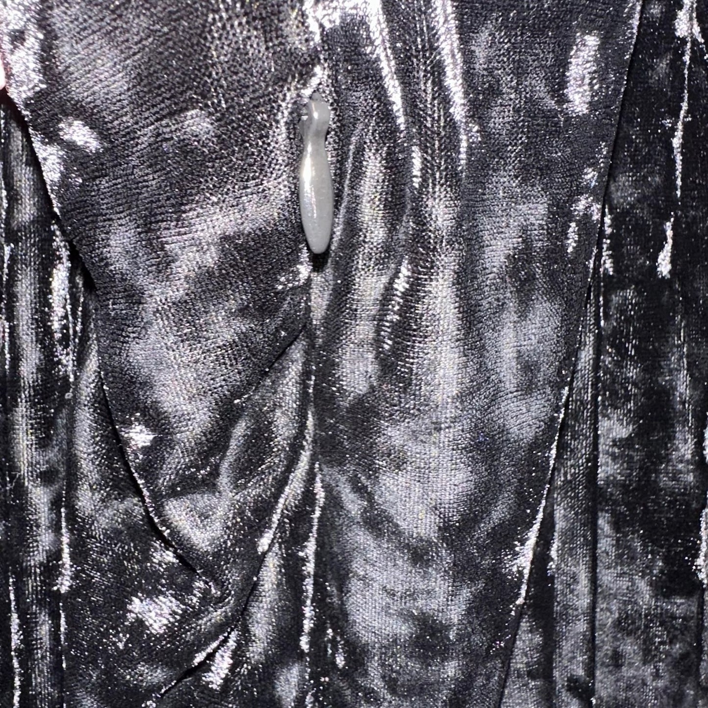 Eliza J Off The Shoulder Black Crushed Velvet Dress Size 20W Women's Long Sleeve