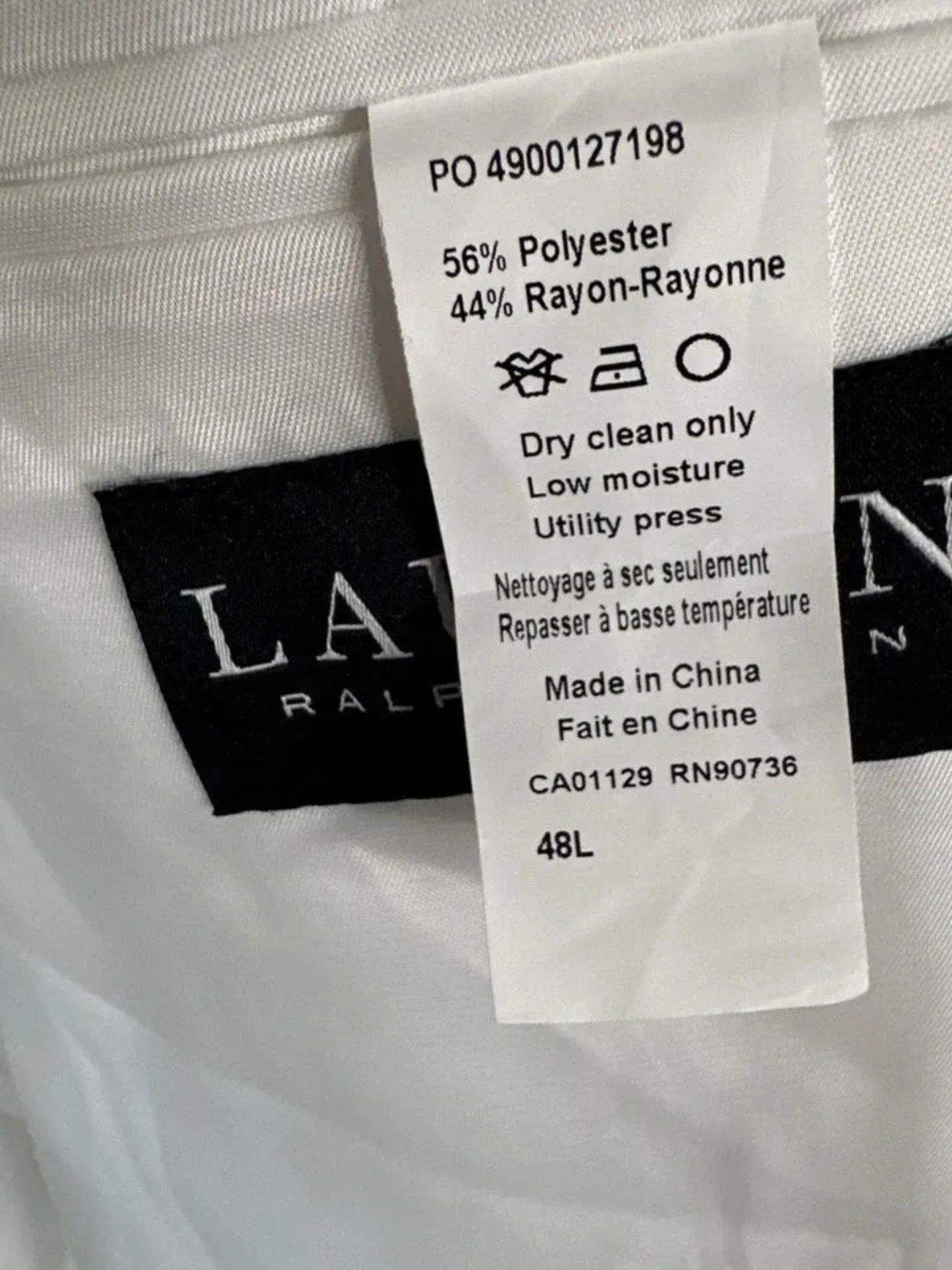 Lauren Ralph Lauren Men's Classic Fit Sport Coat Blazer 48 Long