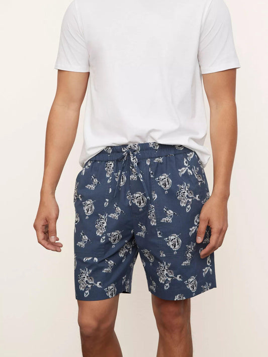 Vince Ikat Floral-Print Pull-On Shorts Men's Large