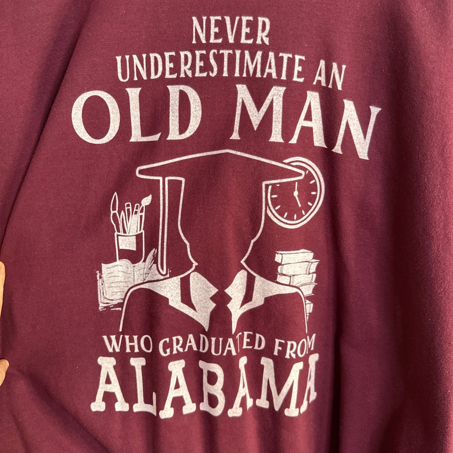Gildan Heavy Blend University Of Alabama Graduate Mens Crewneck Sweatshirt 5XL