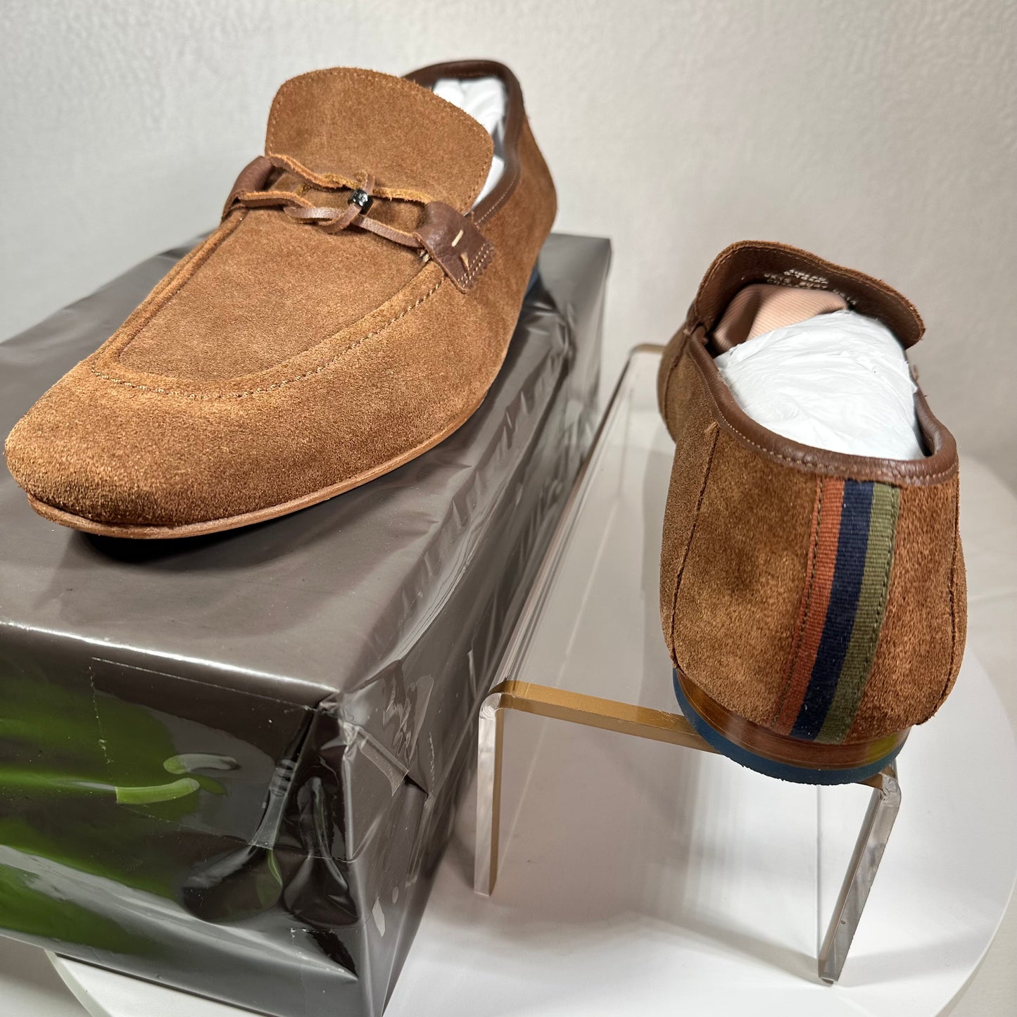 Ted Baker Suede Loafers Men's 14 Tan Siblac