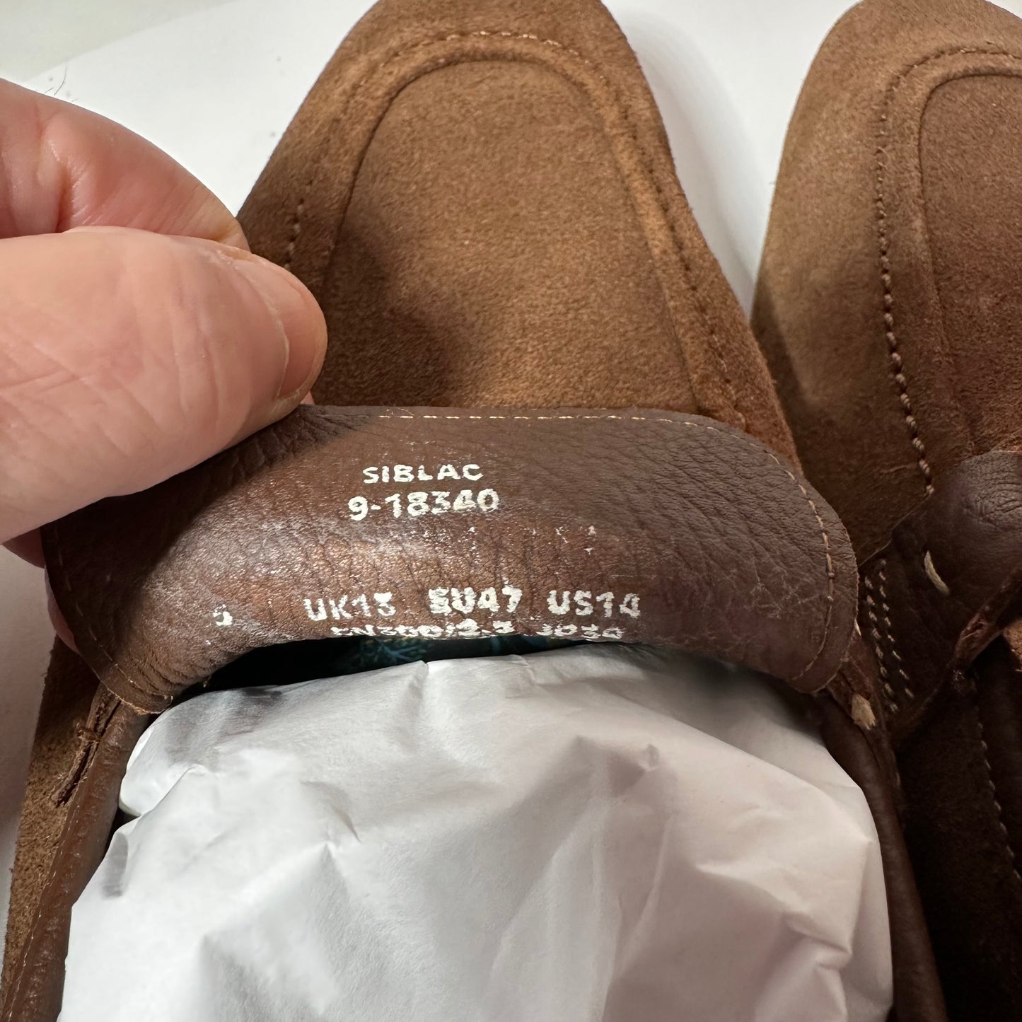 Ted Baker Suede Loafers Men's 14 Tan Siblac