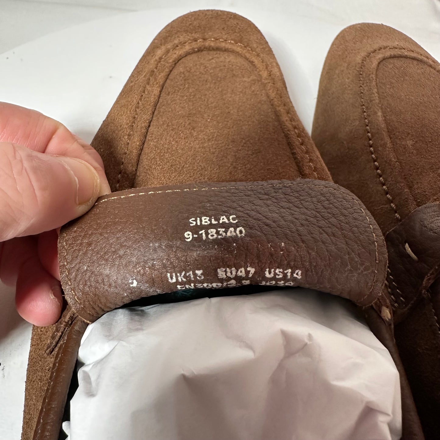 Ted Baker Suede Loafers Men's 14 Tan Siblac