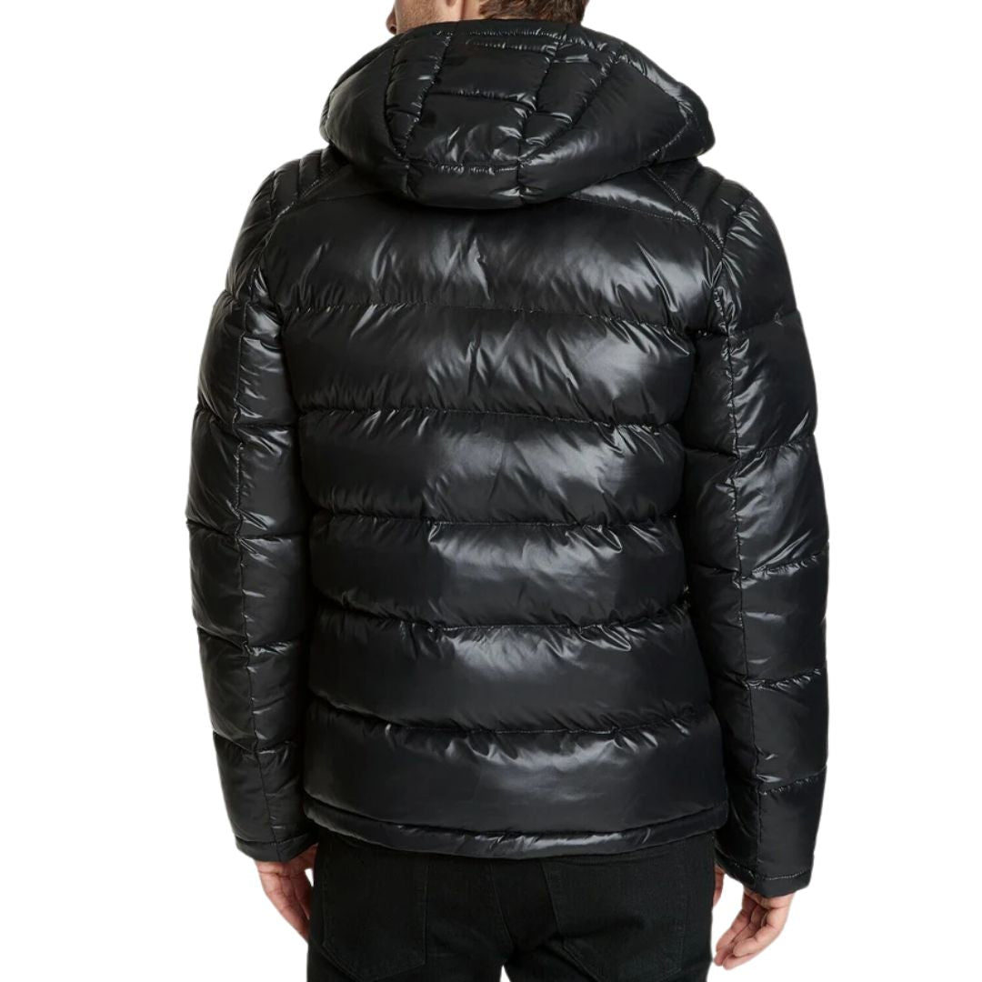 Size XL Guess Men's Quilted Puffer Coat With Removeable Hood Retail $225.00