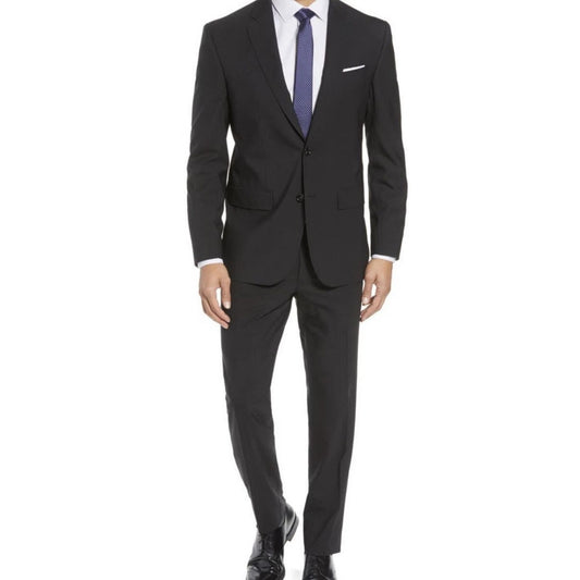 Ted Baker Endurance Jay Wool Suit Men's 38R 29W Modern Fit Black