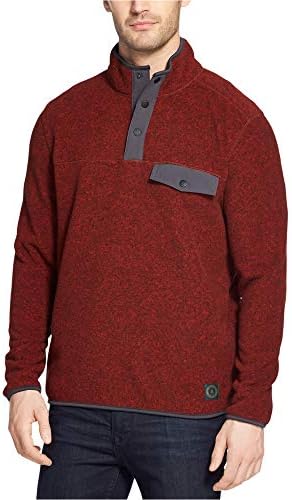 G.H. Bass & Co. Arctic Terrain Snap Mock Polar Fleece Top Men's 4XL