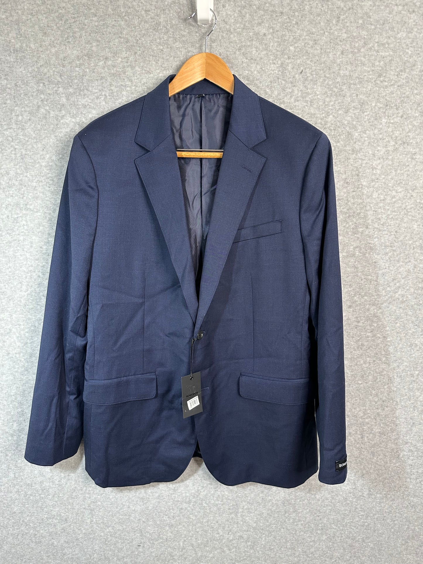 Bonobos Men's Jetsetter Slim Fit Suit Jacket Blazer Blue Stretch Four Season Weight Wool 42R
