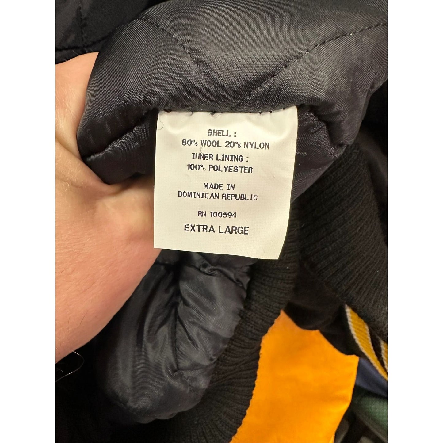Rennoc Classic Varsity Jacket Style JW225NQ Quilted Lining  Men's XL