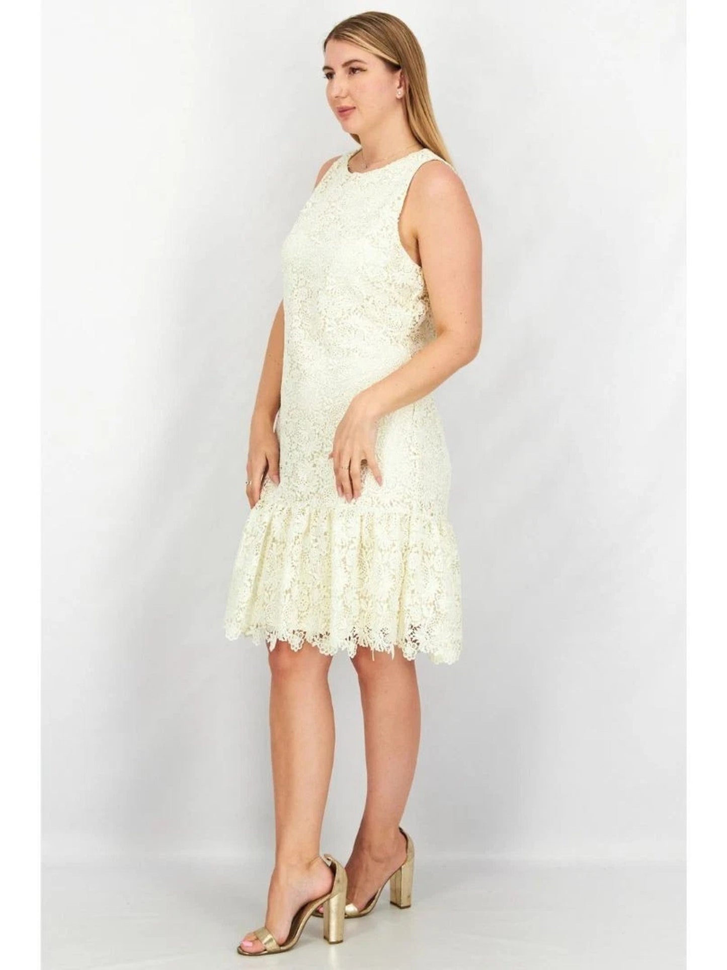 Lauren Ralph Lauren Women's Lace Drop-Waist Sheath Dress Size 8