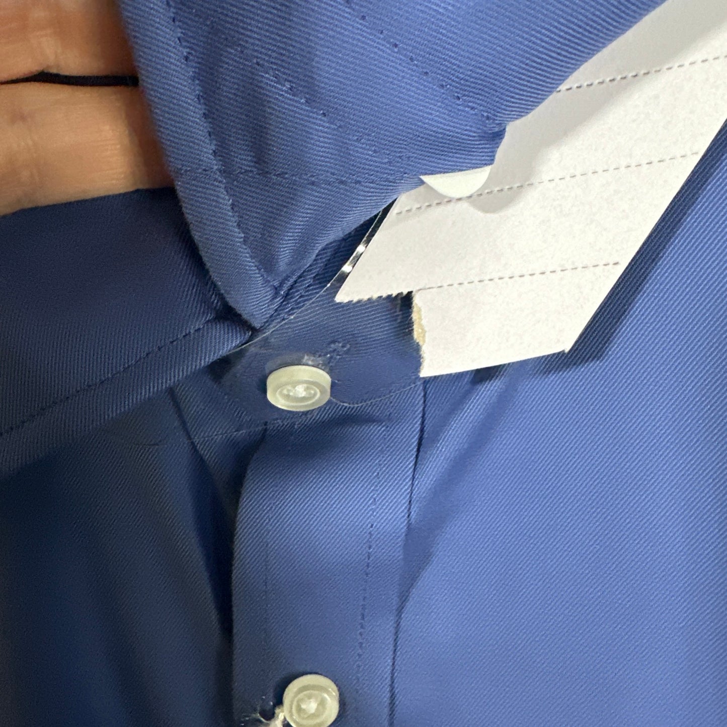 Tri-Mountain Blake Gold 980 Non Iron Dress Shirt Cotton Twill French Blue Men's XLT