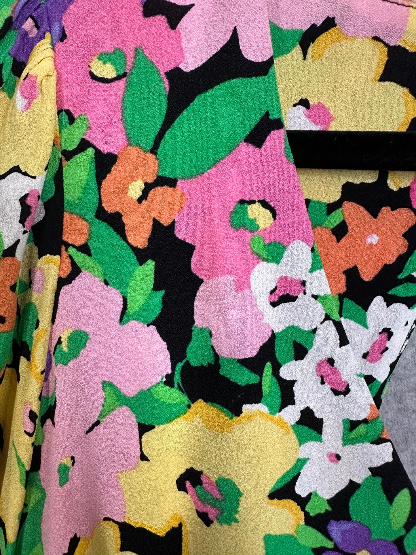 AFRM Merion Neon Garden Mini Dress Women's Size Large