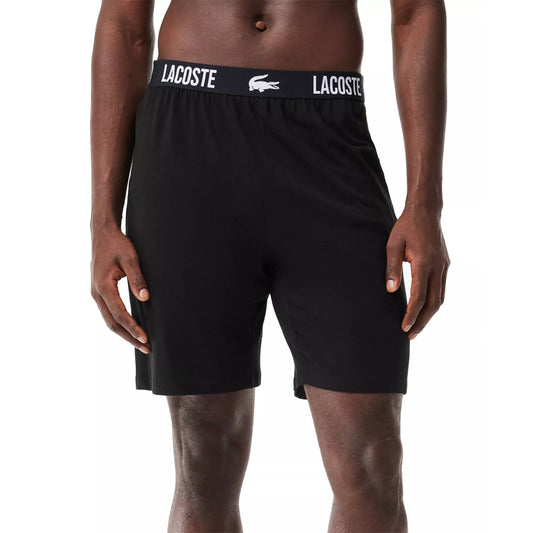 Reserved Lacoste Soft Cotton Jersey Pajama Shorts Men's Medium Black