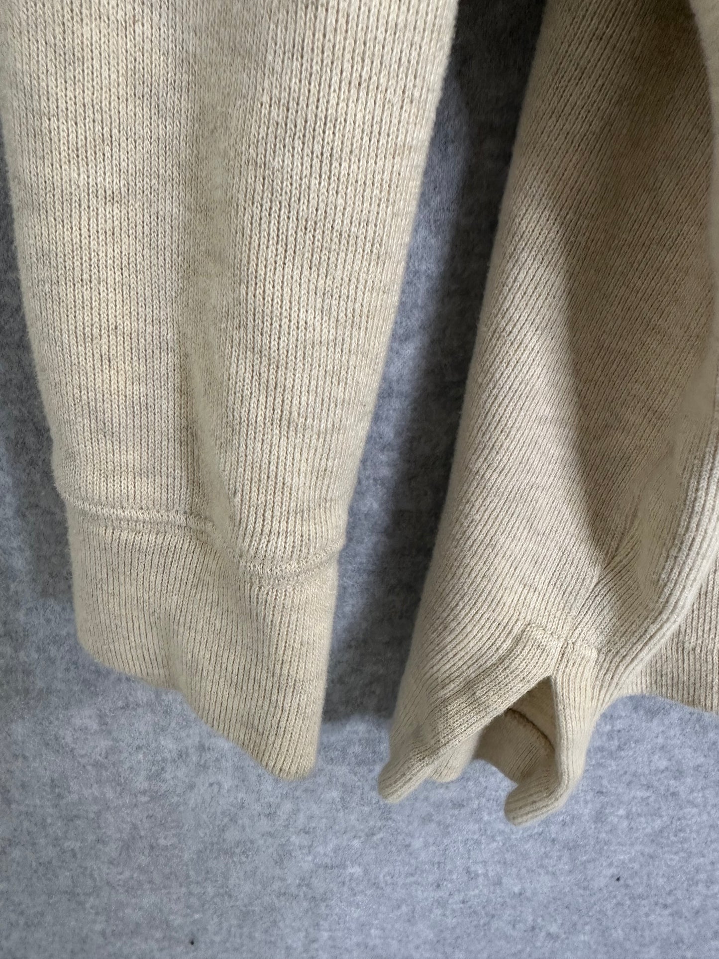 Polo Ralph Lauren Quarter Zip Pullover Oatmeal / Beige Sweater Men's 3XB