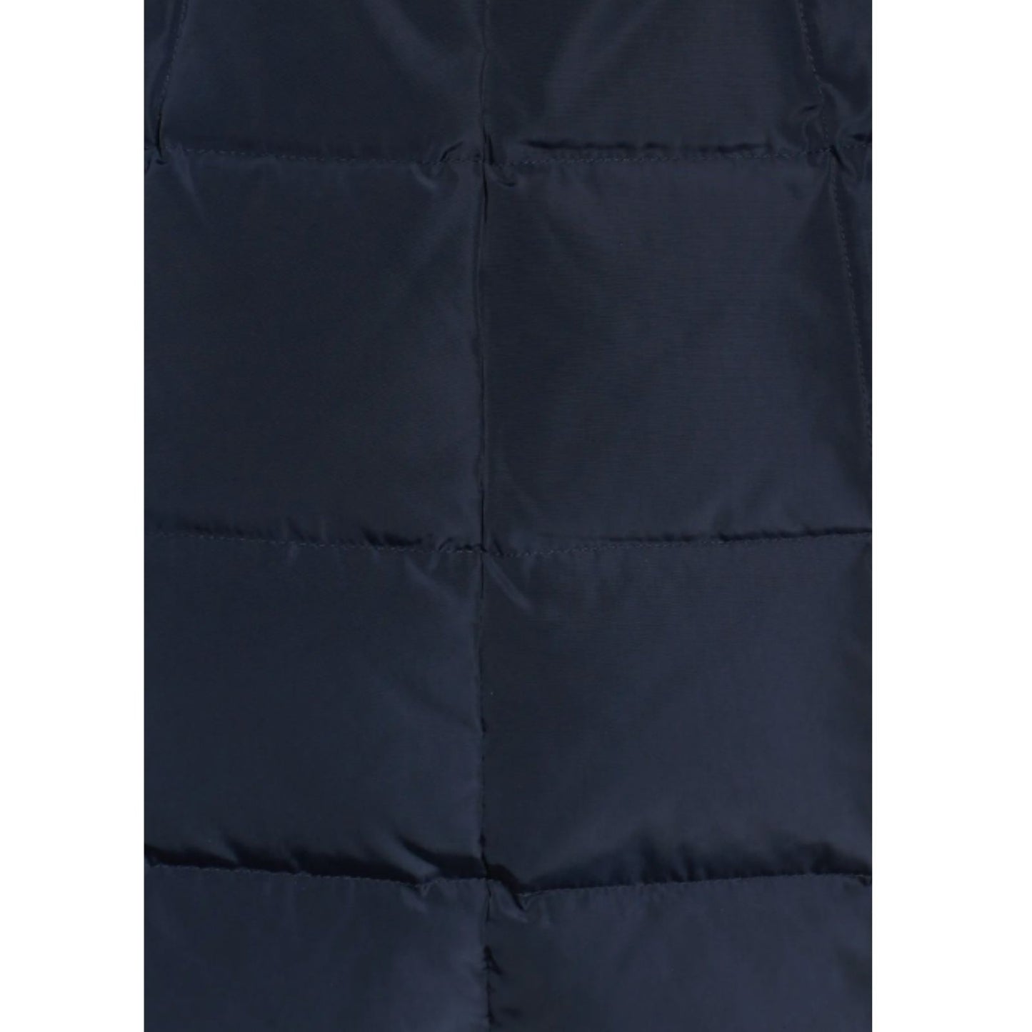 Cole Haan Down Puffer Coat Women's Size Large Hooded Parka Navy Blue - Good Depth On Pockets