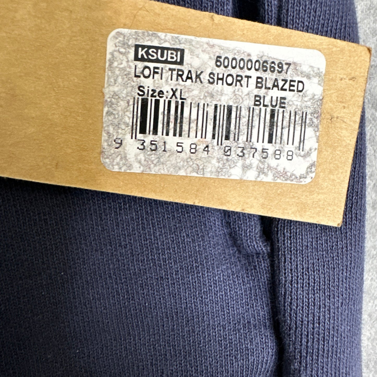 Ksubi 4 x 4 Lofi Track Regular-fit Blazed Blue Cotton Shorts Men's XL