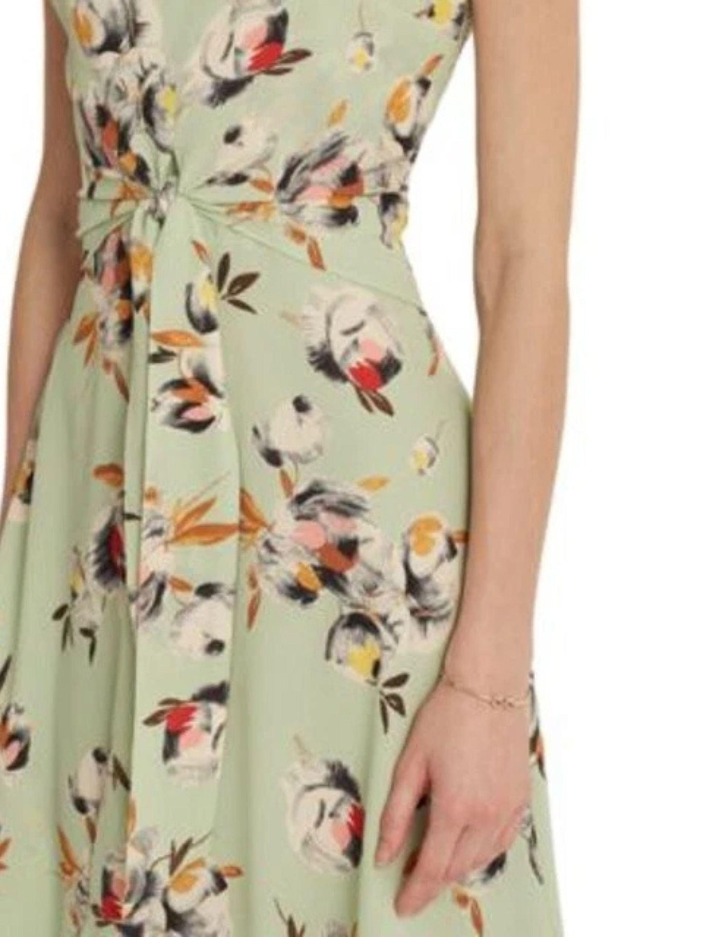 Lauren Ralph Lauren Floral Bubble Crepe A-Line Dress Size 4 Petite