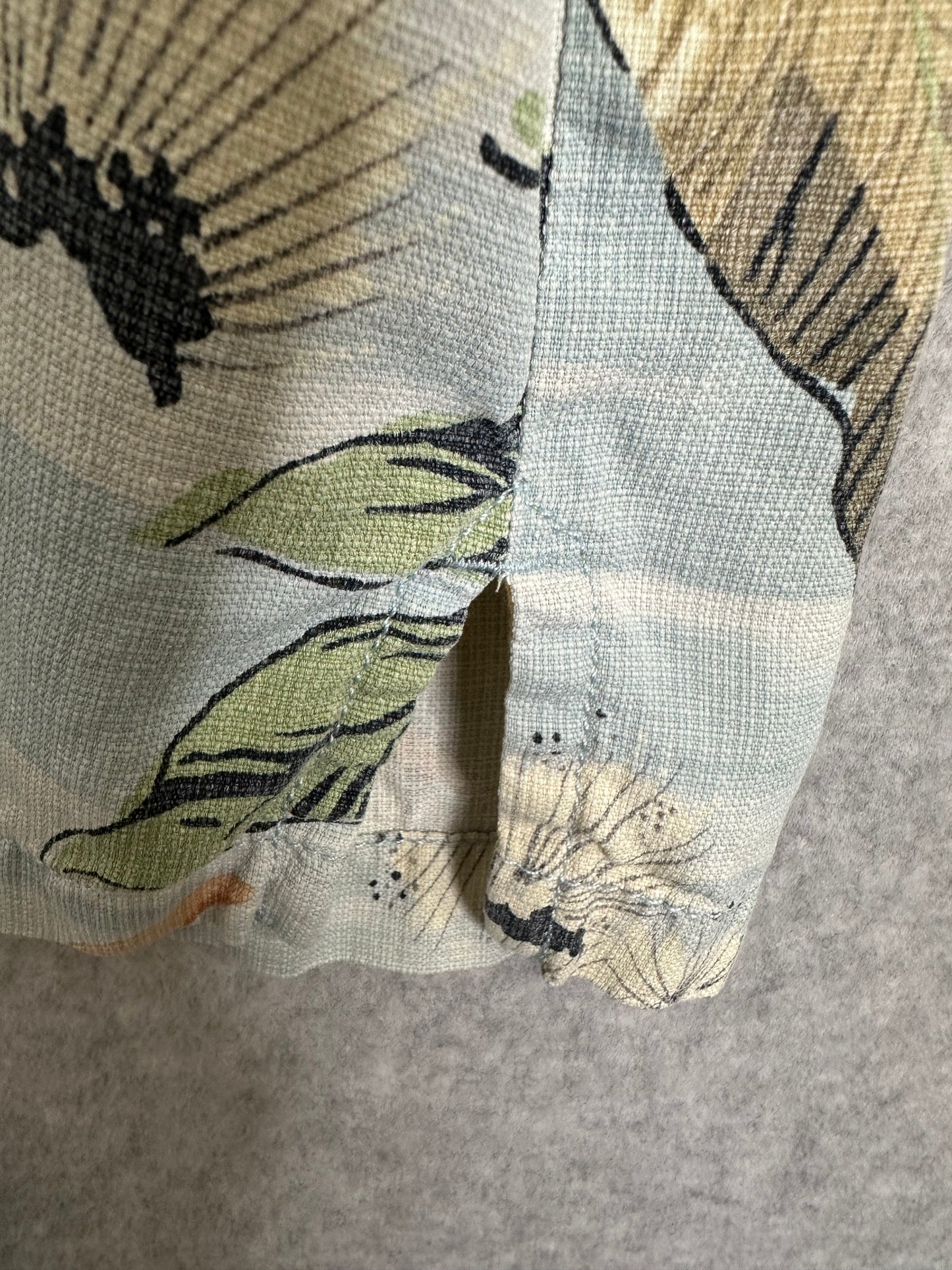 Tommy Bahama Fronds Silk Jacquard Woven Camp Shirt Men's XXL